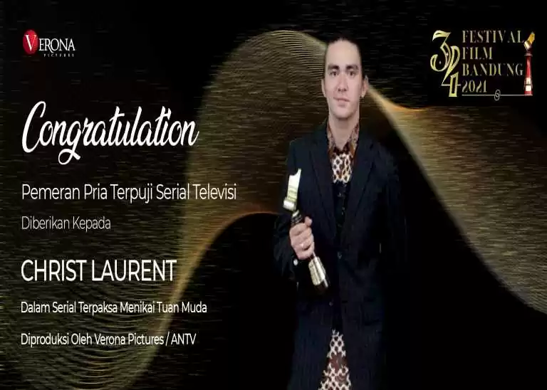Chris Laurent Raih Penghargaan Berkat Peran Abhimana di Terpaksa Menikahi Tuan Muda